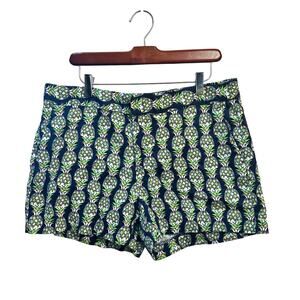 Banana Republic‎ Women’s Size 12 Navy Blue Pineapples Waist 34”